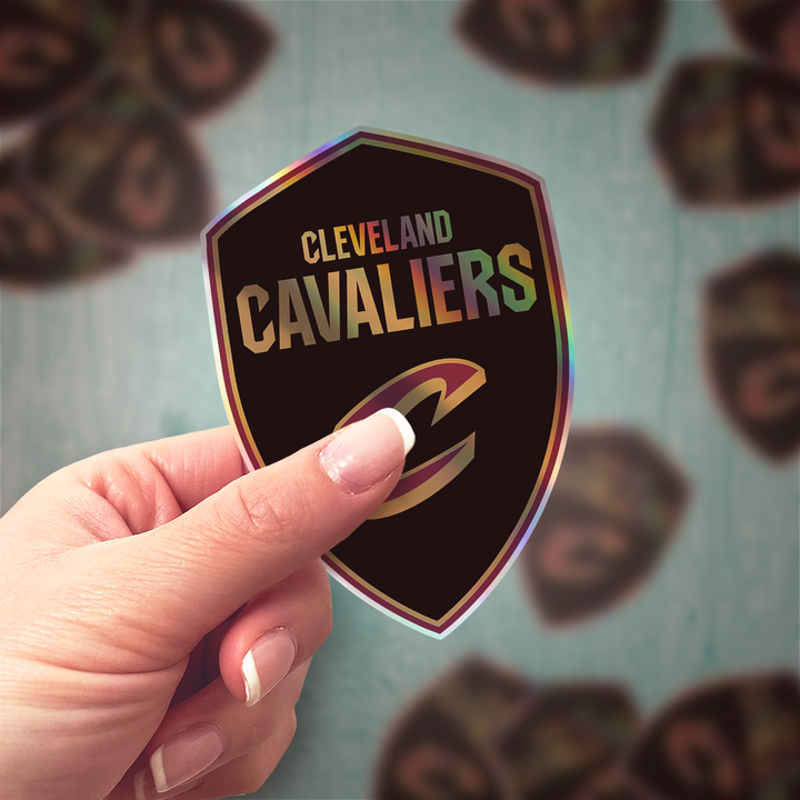 Cleveland Cavaliers 2022/23 - 2023/24 Logo Stickers - Waterproof, Holographic, or Glossy Vinyl - Score with Style! Cleveland Cavaliers Logo Stickers - Rozovy