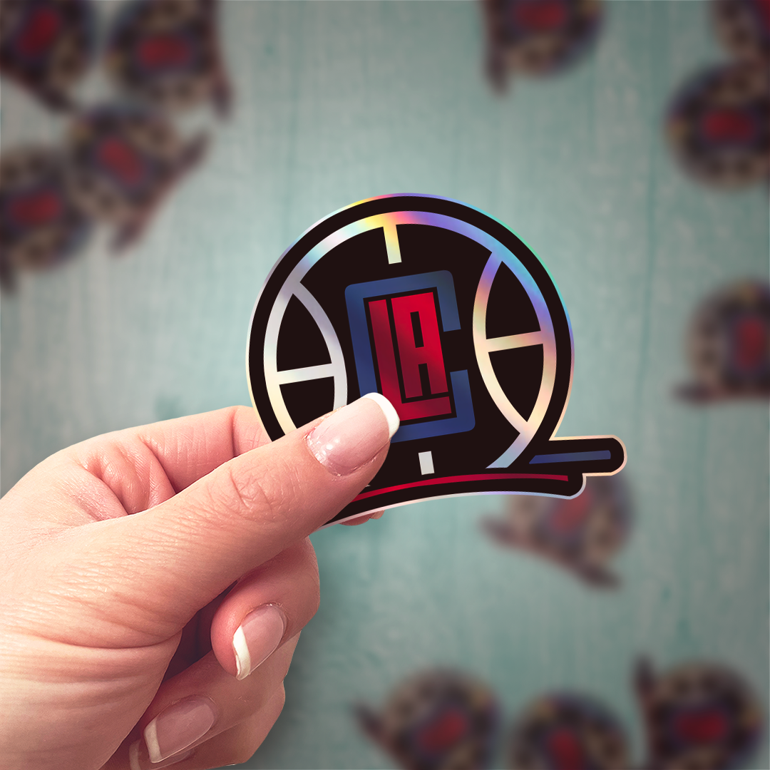 Los Angeles Clippers Sticker - Holographic or Glossy - Waterproof - Great Gift NBA Stickers - Rozovy