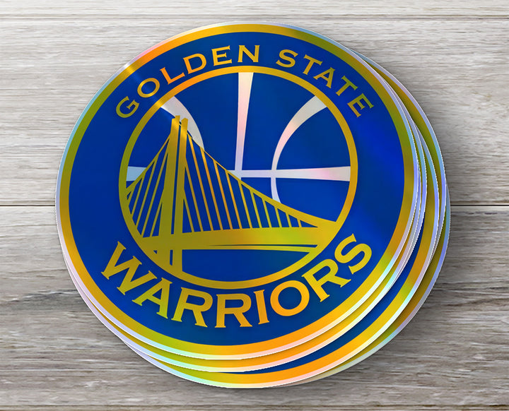 Golden State Warriors Logo Stickers - Waterproof, Holographic or Glossy Vinyl - Splash Your Style!