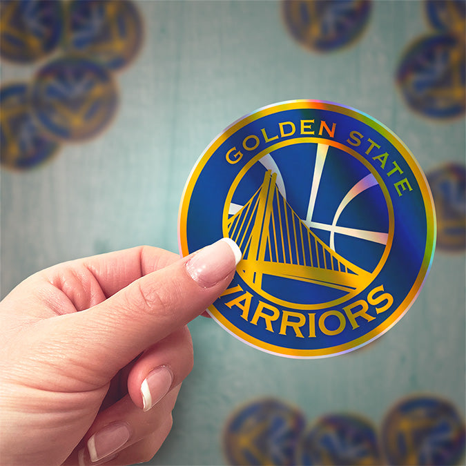 Golden State Warriors Logo Stickers - Waterproof, Holographic or Glossy Vinyl - Splash Your Style!