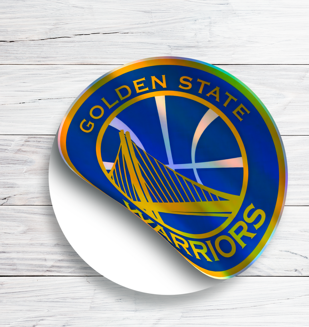 Golden State Warriors Logo Stickers - Waterproof, Holographic or Glossy Vinyl - Splash Your Style!