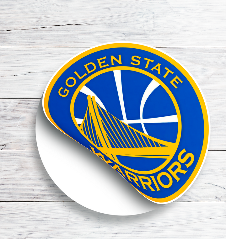 Golden State Warriors Logo Stickers - Waterproof, Holographic or Glossy Vinyl - Splash Your Style!