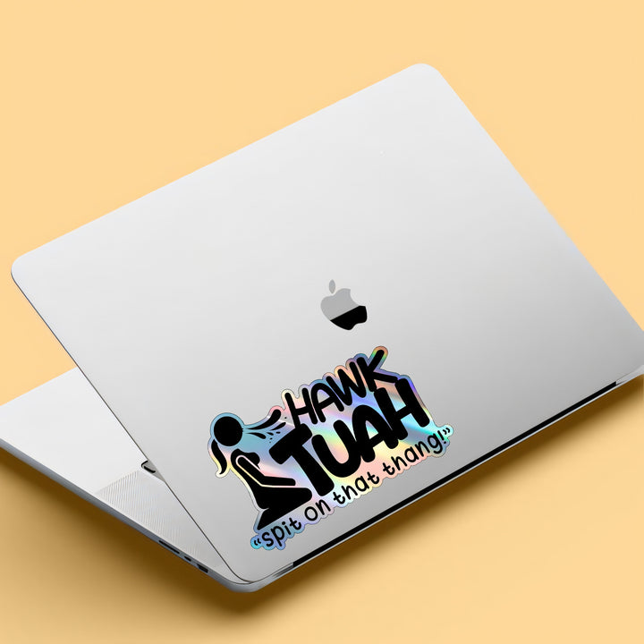 Hawk Tuah Girl Sticker - Spit on That Thang - Holographic Vinyl Sticker