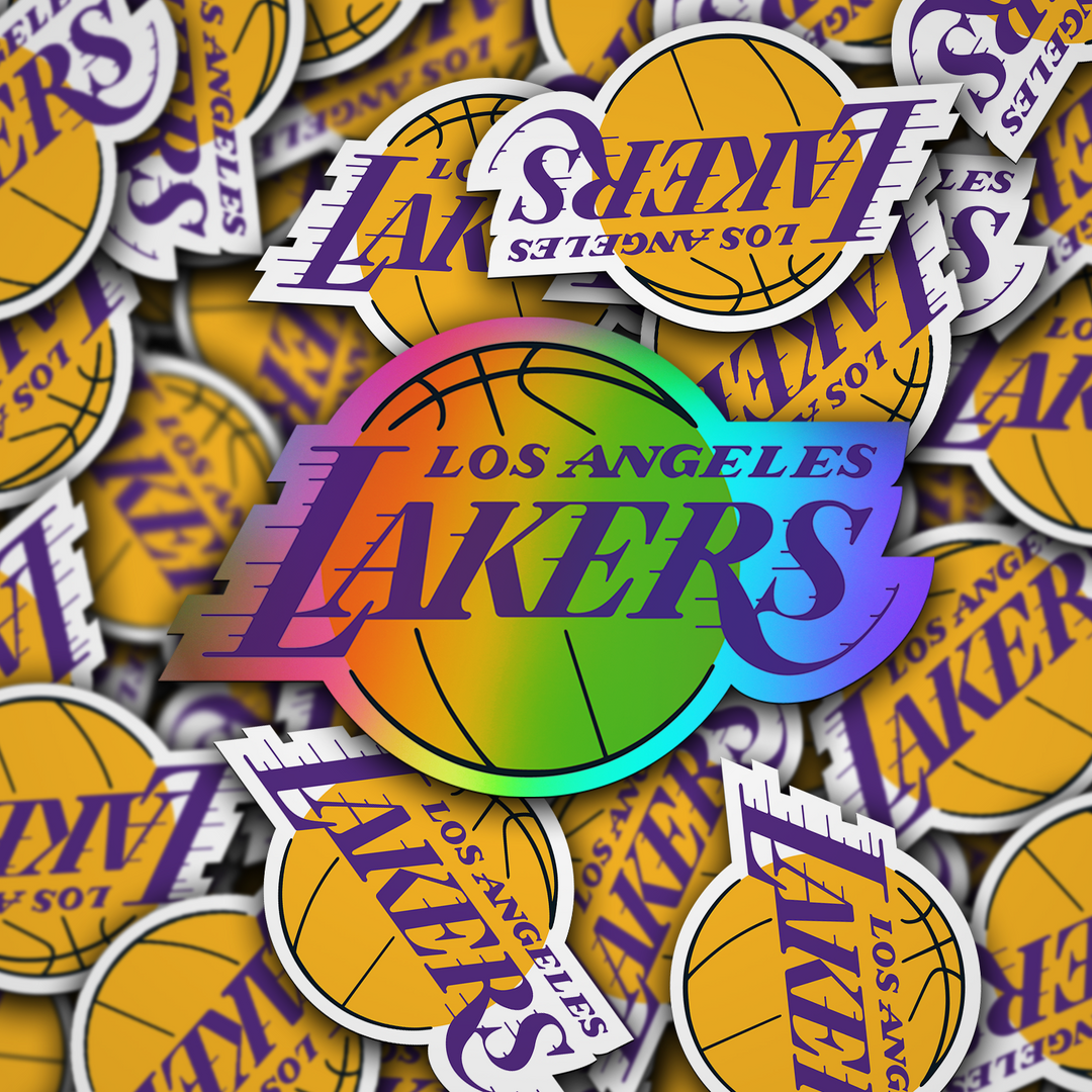 Los Angeles Lakers Logo Sticker - Holographic or Glossy - Waterproof - Great Gift NBA Stickers - Rozovy