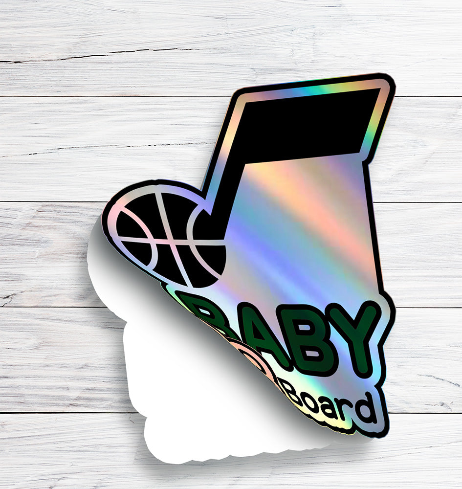 Utah Jazz Baby on Board Sticker - NBA Car Decal