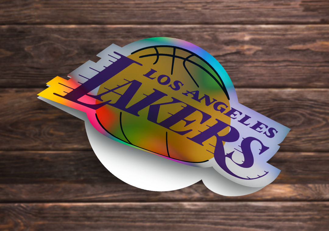 Los Angeles Lakers Logo Sticker - Holographic or Glossy - Waterproof - Great Gift NBA Stickers - Rozovy