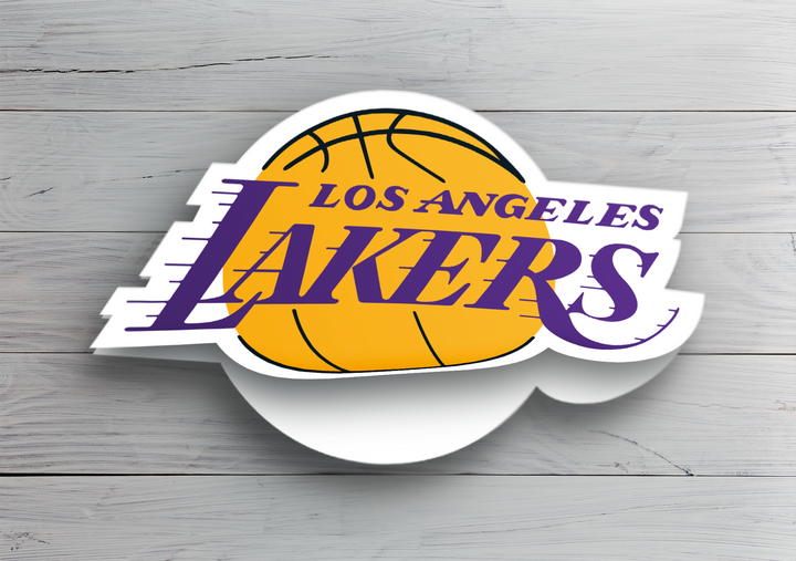 Los Angeles Lakers Logo Sticker - Holographic or Glossy - Waterproof - Great Gift NBA Stickers - Rozovy