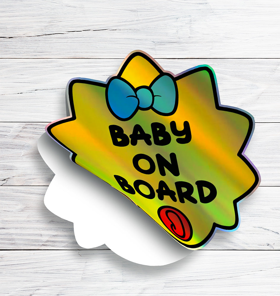 Baby-on-Board-Sticker-Maggie Simpson-Car-Sticker-Decal-Kids-in-the-Car-Parents-Advisment-Safety-Vehicle