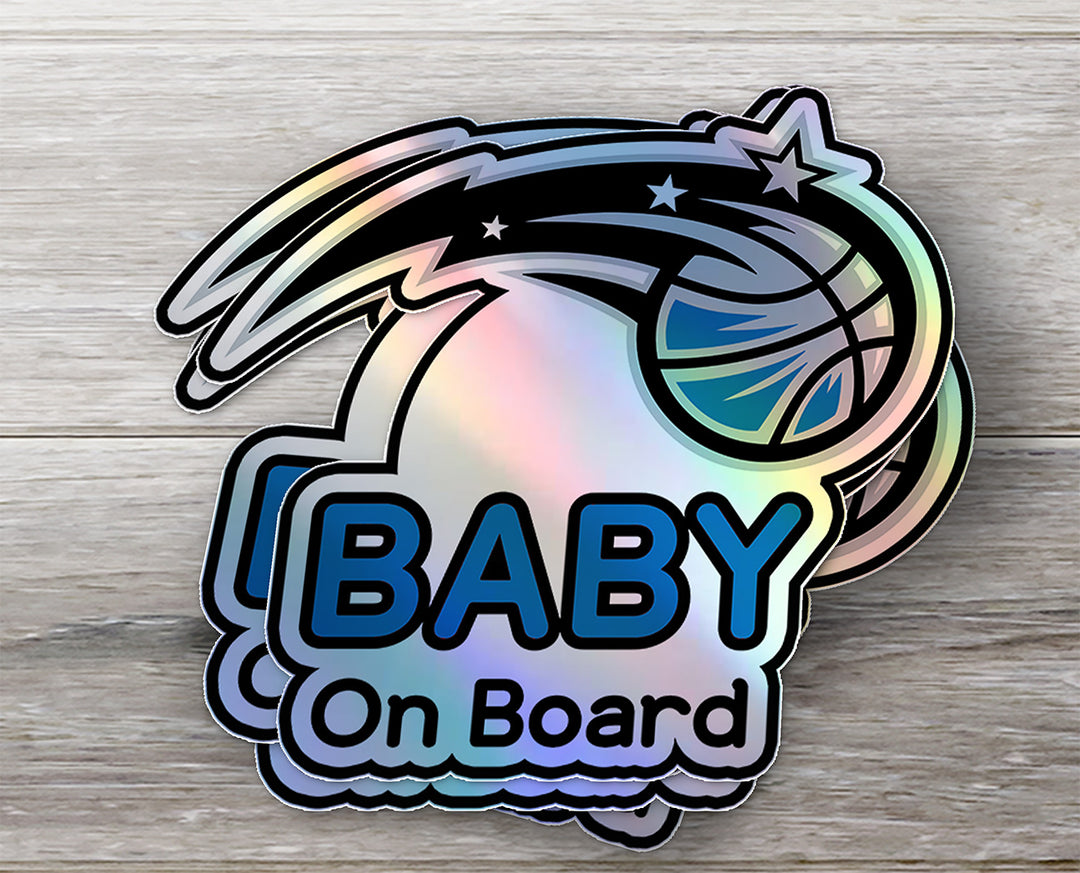 Orlando Magic Baby On Board Sticker - NBA Car Decal