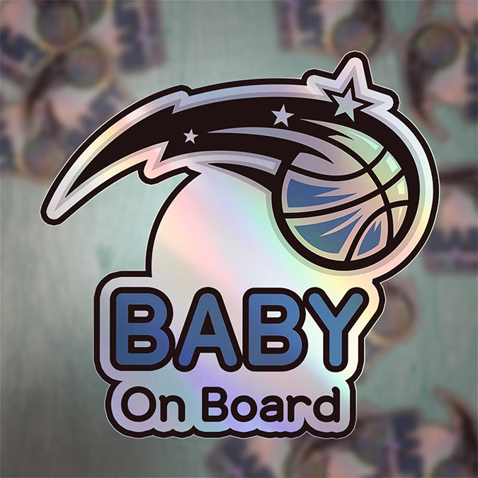 Orlando Magic Baby On Board Sticker - NBA Car Decal