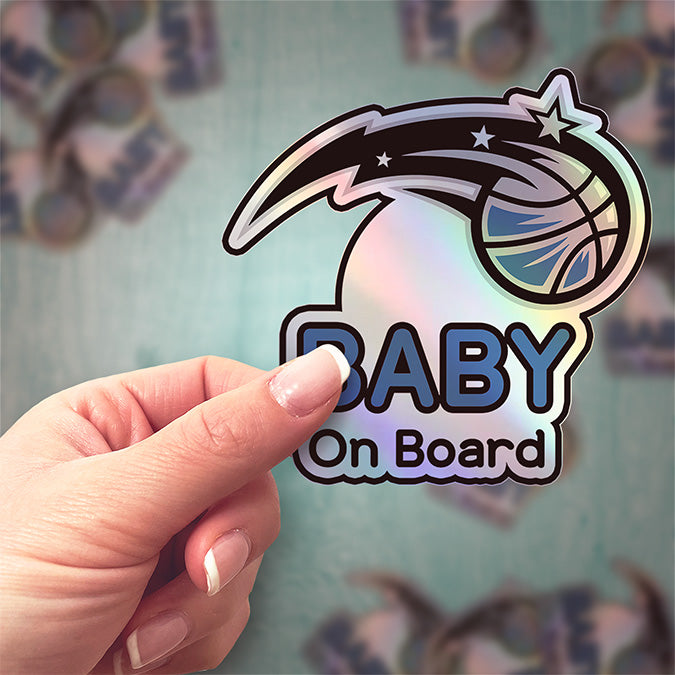 Orlando Magic Baby On Board Sticker - NBA Car Decal