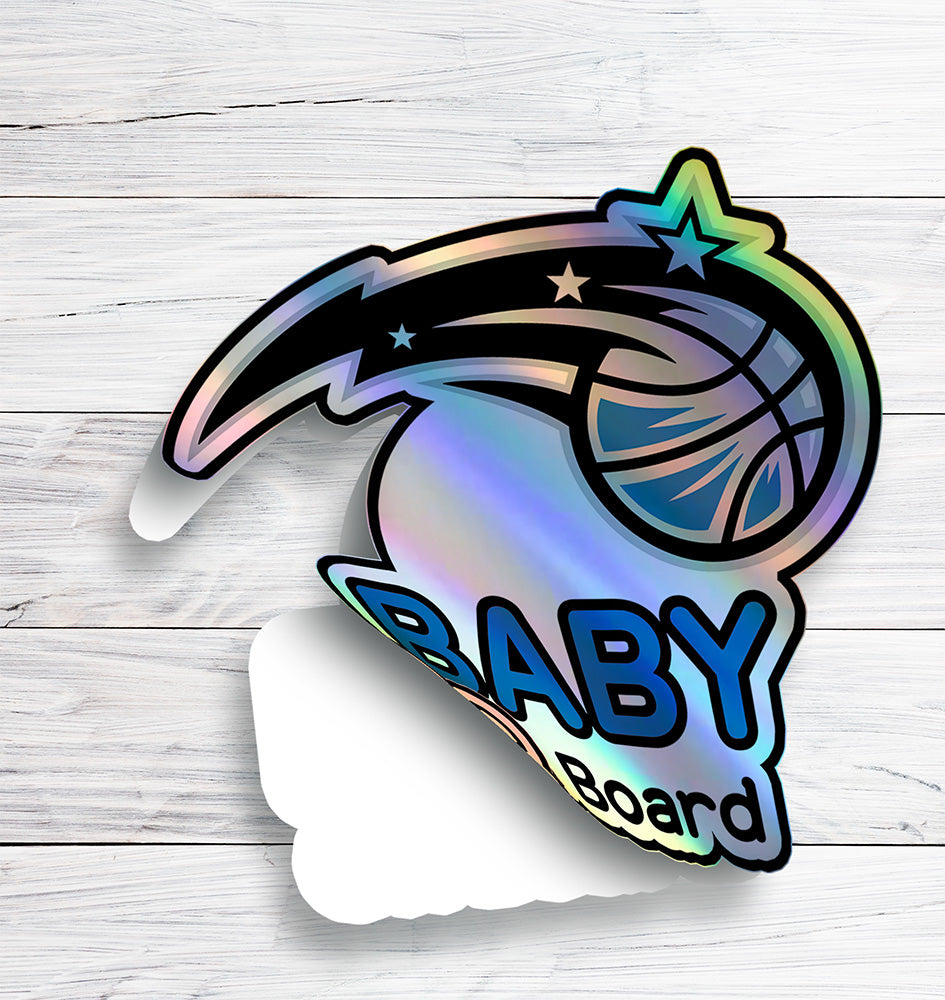 Orlando Magic Baby On Board Sticker - NBA Car Decal