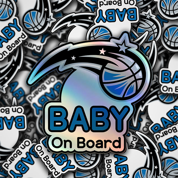 Orlando Magic Baby On Board Sticker - NBA Car Decal