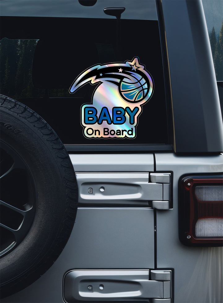 Orlando Magic Baby On Board Sticker - NBA Car Decal