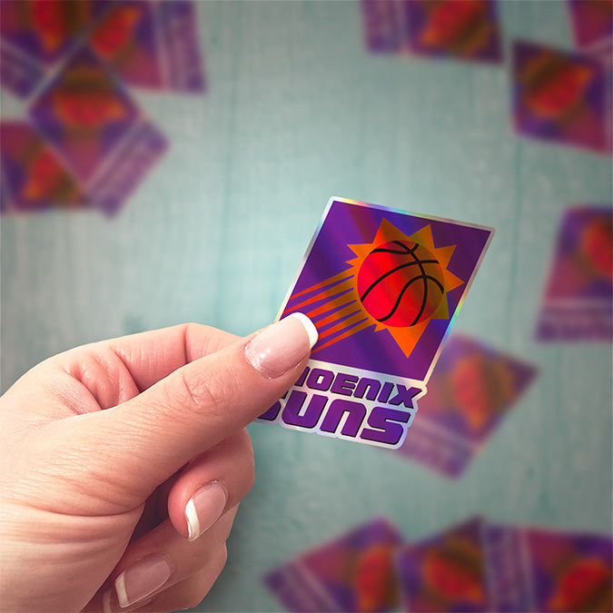 Phoenix Suns Logo Sticker 1992/93 - 1999/00 - Holographic or Glossy - Waterproof - Great Gift