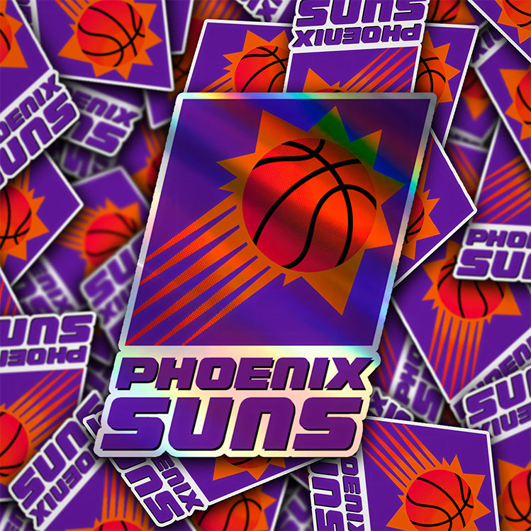 Phoenix Suns Logo Sticker 1992/93 - 1999/00 - Holographic or Glossy - Waterproof - Great Gift