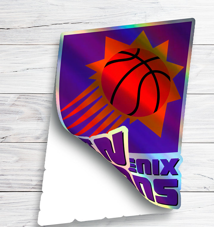 Phoenix Suns Logo Sticker 1992/93 - 1999/00 - Holographic or Glossy - Waterproof - Great Gift