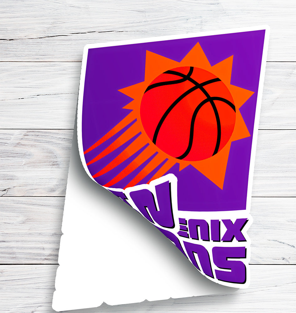 Phoenix Suns Logo Sticker 1992/93 - 1999/00 - Holographic or Glossy - Waterproof - Great Gift