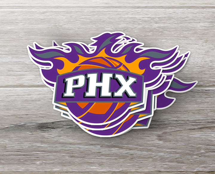 Phoenix Suns Logo Sticker Alternate - Holographic or Glossy - Waterproof - Great Gift