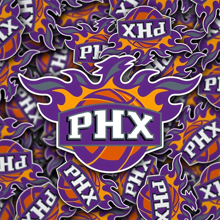 Phoenix Suns Logo Sticker Alternate - Holographic or Glossy - Waterproof - Great Gift