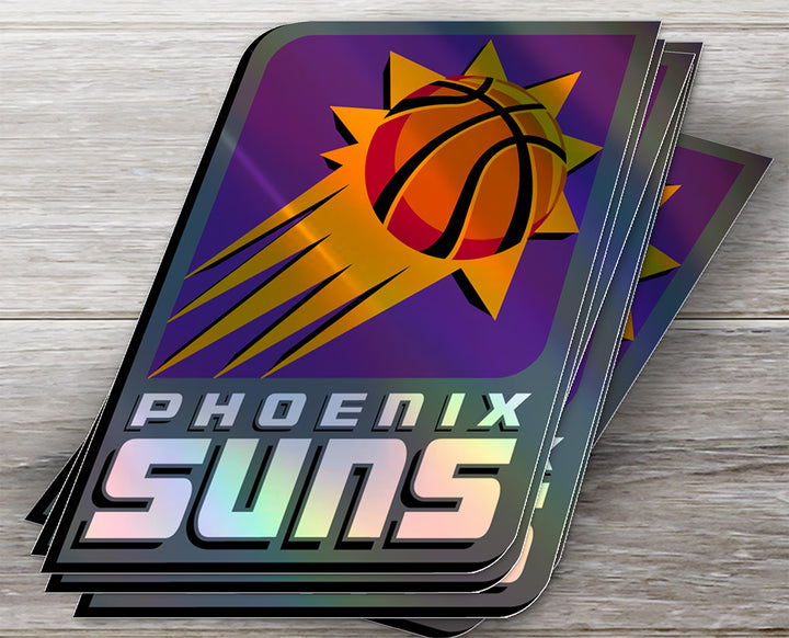 Phoenix Suns Logo Sticker 2000/01 - 2012/13 - Holographic or Glossy - Waterproof - Great Gift