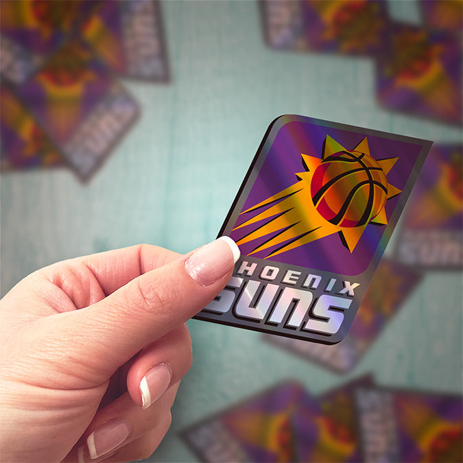 Phoenix Suns Logo Sticker 2000/01 - 2012/13 - Holographic or Glossy - Waterproof - Great Gift