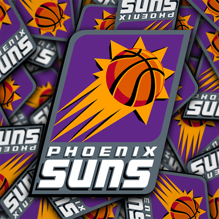 Phoenix Suns Logo Sticker 2000/01 - 2012/13 - Holographic or Glossy - Waterproof - Great Gift