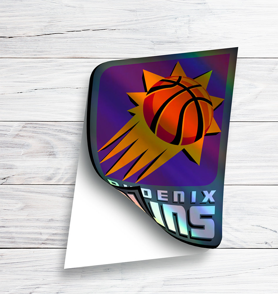 Phoenix Suns Logo Sticker 2000/01 - 2012/13 - Holographic or Glossy - Waterproof - Great Gift