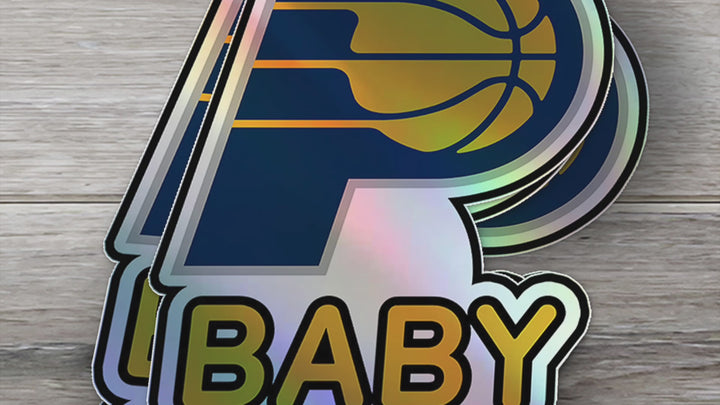 Indiana Pacers Baby on Board Sticker - NBA Car Decal