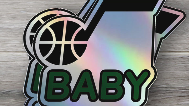 Utah Jazz Baby on Board Sticker - NBA Car Decal