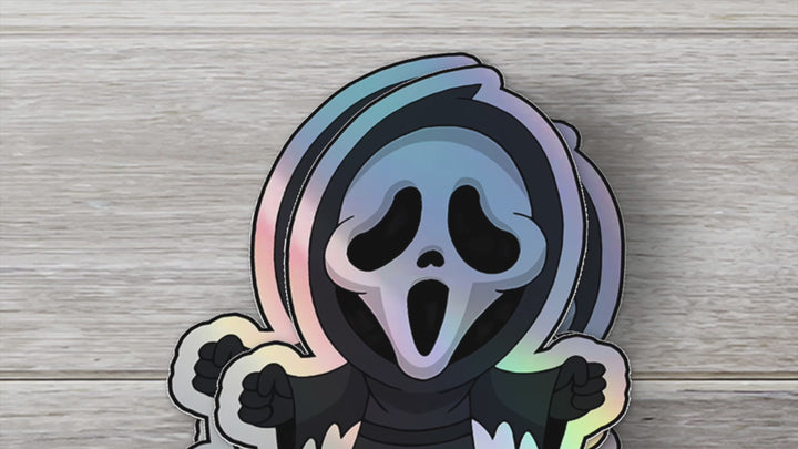 Baby On Board Sticker | Cute Ghostface Car Decal | Horror-Themed Baby Safety Sign | Baby On Board Sticker for Cars | Horror Fan