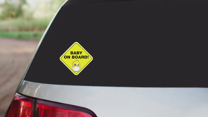 Baby-on-Board-Sticker-Yellow-Background-Chick-Hatching-Car-Sticker-Decal-Kids-in-the-Car-Parents-Advisment-Safety-Vehicle-Caution-Precious