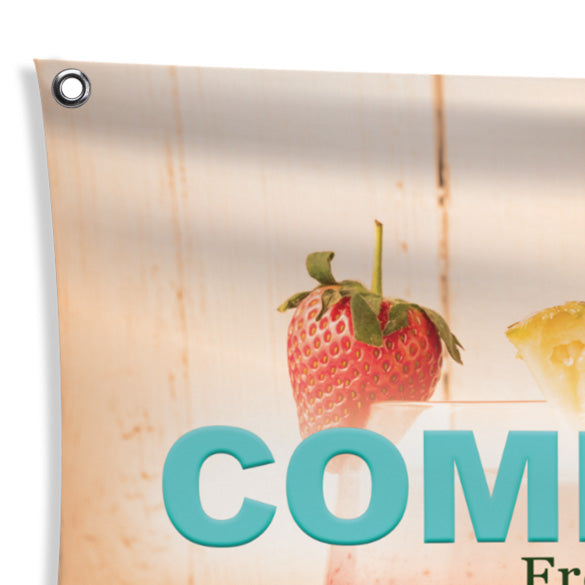 Outdoor Vinyl Banners - Grommets and Hems